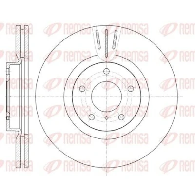 Bilde av REMSA 61086.10 Bremseskiver framaksel 319,6, 319,6 28 5 ventilert NISSAN: Murano II