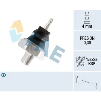 Bilde av FAE 12230 Oljetrykkbryter 1/8x28 BSP 0,3 OPEL: Corsa C Hatchback, B NISSAN: ALMERA 1 Hatchback