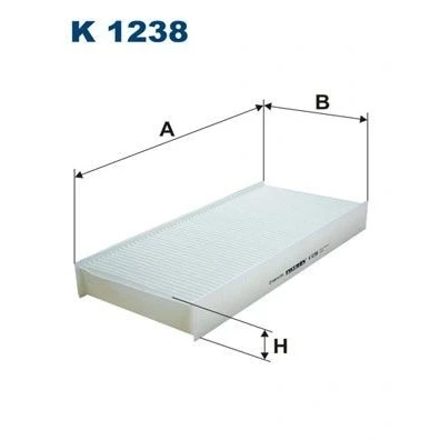 Bilde av FILTRON K 1238 Kupéfilter Partikkelfilter 376 176 48 PEUGEOT: Expert II Tepee, Van, FIAT: Scudo II, CITROËN: Jumpy MPV