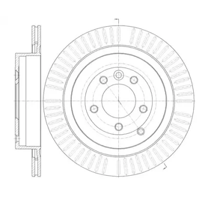 Bilde av VAICO V48 80005 Bremseskiver framaksel 350 20 5 120 ventilert Original Quality LAND ROVER: Range Rover Sport, Discovery 4, 3