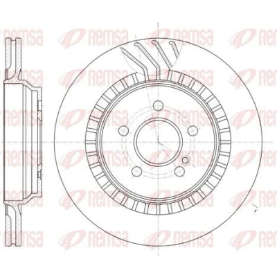 Bilde av REMSA 61187.10 Bremseskiver bakaksel 320, 320 24 5 ventilert MERCEDES BENZ: S Klasse Sedan, SL Cabrio