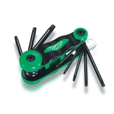 Bilde av TOPTUL AIFB0801 Vinkelskrutrekkersett T9, T10, T15, T20, T25, T27, T30, T40