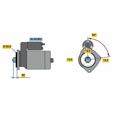 Bilde av Starter BOSCH 0 986 023 590