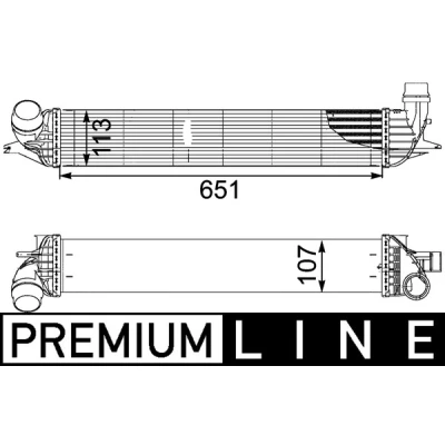 Bilde av MAHLE ORIGINAL CI 151 000P Ladeluftkjøler