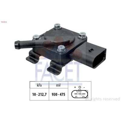Bilde av Sensor, avgasstrykk FACET 10.3312