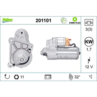 Bilde av VALEO 201101 Starter 12 1,7 11