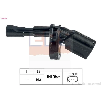 Bilde av FACET 21.0008 ABS Sensor Made in Italy OE Equivalent VOLKSWAGEN: GOLF 5, Tiguan I, 6, SKODA: Octavia 2 Combi, Yeti, Superb II Stasjonsvogn