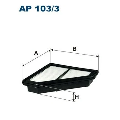 Bilde av FILTRON AP 103/3 Luftfilter 47 195 185,5 Filterinnsats HONDA: CIVIC 9