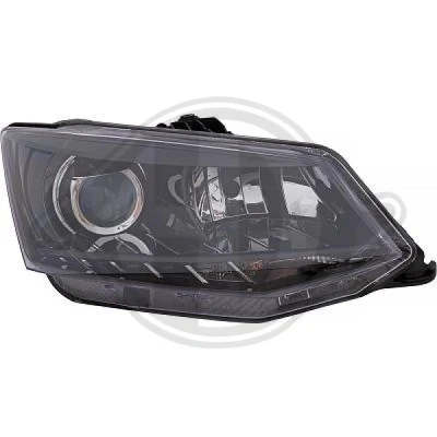Bilde av DIEDERICHS Frontlykter høyre H7/H7 Halogen for høyrekjøring 7807982 SKODA: Fabia III Stasjonsvogn