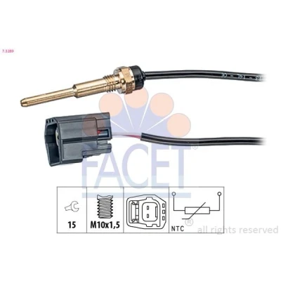 Bilde av FACET 7.3289 Kjølevæsketemperatursensor Made in Italy OE Equivalent CITROËN: Jumper II Minibuss, FIAT: Ducato III Flatvogn lastebil / Chassis