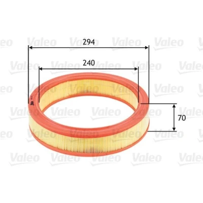 Bilde av VALEO 585633 Luftfilter 70 294 Filterinnsats FIAT: Doblo I Stasjonsvogn, Cargo