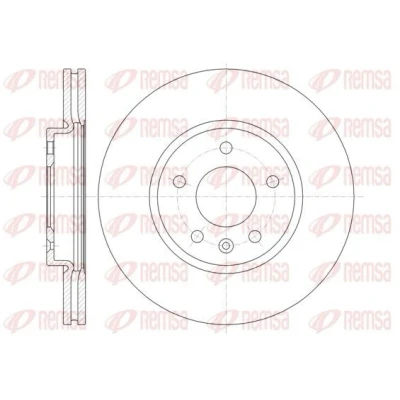Bilde av REMSA 61314.10 Bremseskiver framaksel 299,9, 299,9 26 5 ventilert OPEL: Astra J Sports Tourer, Hatchback, Zafira C Tourer