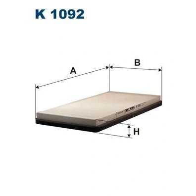 Bilde av FILTRON K 1092 Kupéfilter Partikkelfilter 342 178 25,5