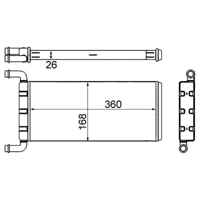 Bilde av MAHLE ORIGINAL AH 241 000S Varmeveksler