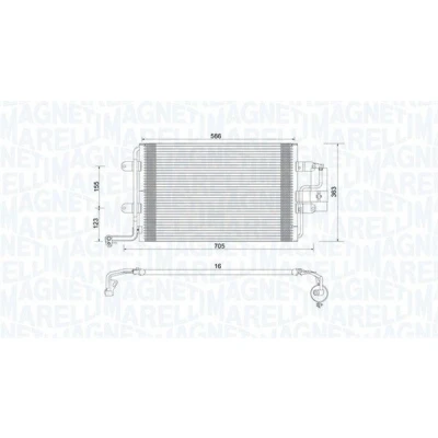 Bilde av Kondensator, klimaanlegg, audi,peugeot,seat,skoda,subaru,vw, 1J0.820.411D, 1J0.820.413A, 1J0.820.413B, 1J0.820.413D, 1J0.820.413E, 1J0.8