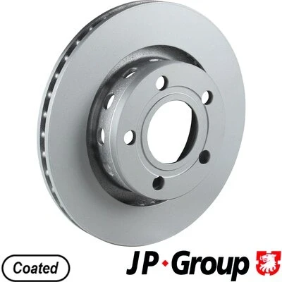 Bilde av JP GROUP 1163207800 Bremseskiver bakaksel 269 22 5 ventilert belagt AUDI: A6 C5 Avant, Sedan, VOLKSWAGEN: Passat B5 GP Stasjonsvogn