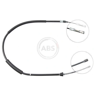 Bilde av A.B.S. K18527 Bremsekabel 1057 Trommelbrems for høyre/venstre ratt AUDI: A2