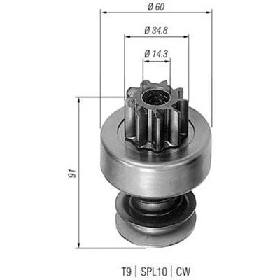 Bilde av MAGNETI MARELLI 940113020204 Lite tannhjul, starter