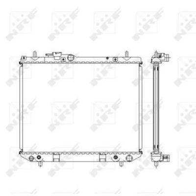 Bilde av NRF 53537 Radiator Aluminium 558 425 26 Kjøleribber loddet