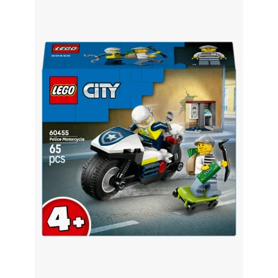 Bilde av LEGO City 60455 Skurkejakt med motorsykkelpolitiet Byggesett Plast