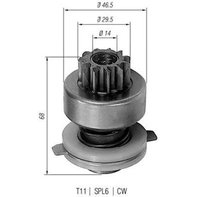 Bilde av MAGNETI MARELLI 940113020048 Lite tannhjul, starter