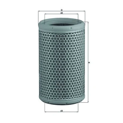 Bilde av MAHLE ORIGINAL LX 290 Luftfilter 218,5 128,5 Filterinnsats RENAULT: Kangoo I, CITROËN: CX 2