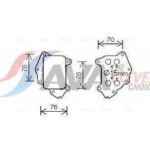Bilde av PRASCO PE3396 Oljekjøler uten filter VOLVO: V50, V70 3, S80 II, PEUGEOT: 308 I Hatchback, CITROËN: Berlingo II