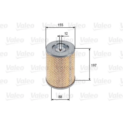 Bilde av VALEO 585666 Luftfilter 197 155 Filterinnsats TOYOTA: HILUX 5 Pick up, 4 Land Cruiser Prado 70 SUV, MITSUBISHI: L200 II up