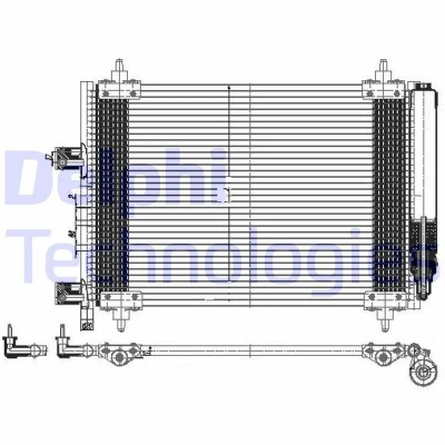 Bilde av DELPHI TSP0225537 Kondensator med tørker 14 11