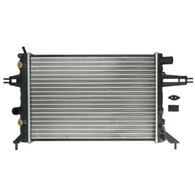 Bilde av THERMOTEC D7X052TT Radiator Aluminium, plast for kjøretøy uten luftkondisjonering 382 540 23 Automatisk girkasse Kjøleribber satt sammen mekanisk