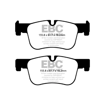 Bilde av EBC Brakes DP22143 Bremseklosser framaksel BMW: 3 Sedan, Touring, 1 Hatchback