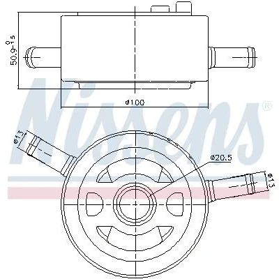 Bilde av Oljekjøler, motorolje nissan pathfinder iii OE 21305EA21A, 21305EA21B, 21305EA22B
