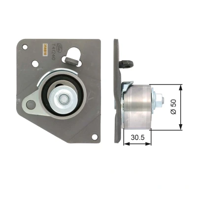 Bilde av GATES FleetRunner Micro V Stretch Fit T41240 Strammerull, tannrem RENAULT: TRAFIC 2 Bus