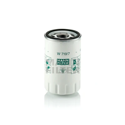Bilde av MANN FILTER W 719/7 Oljefilter 1 12 UNF med en retursperreventil Påskruingsfilter JAGUAR: XK 8 Cabrio, Coupé, XJ Sedan
