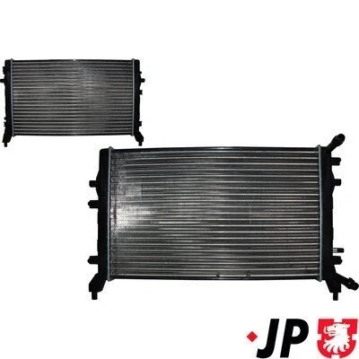 Bilde av JP GROUP 1114208000 Radiator 625 408 18 VOLKSWAGEN: Passat B6 Variant, Caddy 3, Golf 5, SKODA: Octavia 2 Combi, II Hatchback, Yeti