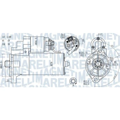 Bilde av MAGNETI MARELLI 063721187010 Starter 12 2 9