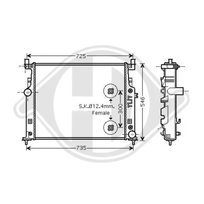 Bilde av DIEDERICHS DCM2424 Radiator 635 525 40 Climate
