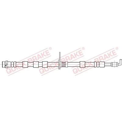Bilde av QUICK BRAKE 58.896 Bremseslange 395 FORD: FIESTA 6