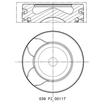 Bilde av Stempel MAHLE ORIGINAL 039 PI 00117 000