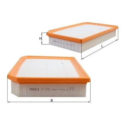 Bilde av MAHLE ORIGINAL LX 4783 Luftfilter 47,3 188 274,6 Filterinnsats MERCEDES BENZ: B Klasse, CLA Shooting Brake
