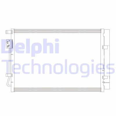 Bilde av DELPHI CF20414 Kondensator med tørker 13 8 518 HYUNDAI: i20 II Hatchback