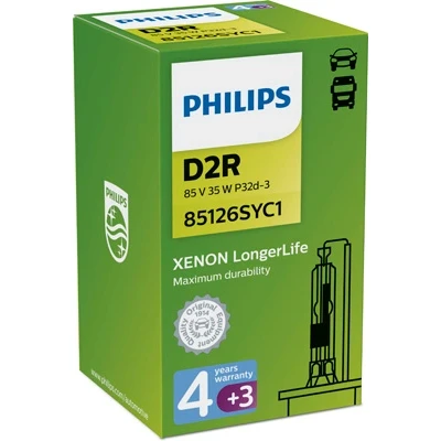 Bilde av Xenonpære PHILIPS Xenon LongerLife D2r P32d 3, honda,volvo,subaru,mitsubishi,nissan,citroën,mini,mercedes benz,fiat,lexus,audi,peugeot,