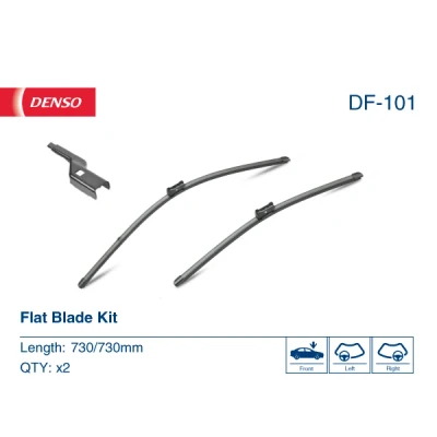 Bilde av Vindusvisker Denso Flat DF 101 Rammeløs FORD: FOCUS 3 Turnier, Mk3 Varebil / Stasjonsvogn,