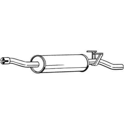 Bilde av Mellomlyddemper, mercedes benz, 9064901001, 9064901101