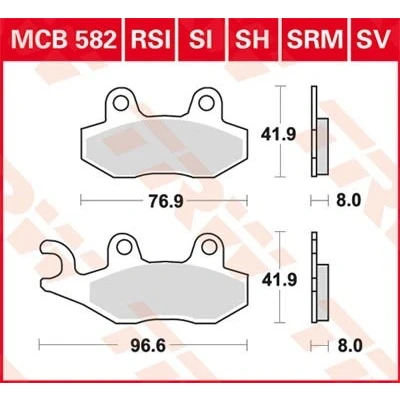 Bilde av TRW Sinter Offroad MCB582SI Bremseklosser