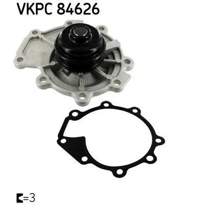 Bilde av SKF VKPC 84626 Vannpumpe med tetning plast for vifteremdrift JAGUAR: X Type Sedan, FORD: MONDEO 1