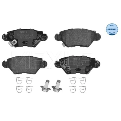 Bilde av MEYLE 025 232 5817/W Bremseklosser ORIGINAL Quality bakaksel med akustisk slitasjevarsel antihyle blikk OPEL: Zafira A, Astra G Caravan