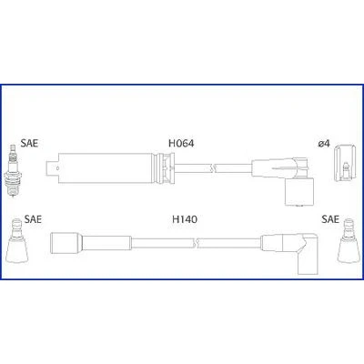 Bilde av HITACHI 134239 Pluggledninger