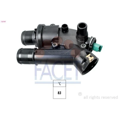 Bilde av FACET 7.8747 Termostat 83 Made in Italy OE Equivalent med tetning FORD: S Max Mk1, Galaxy Mk2 MPV, MONDEO 4 Turnier, PEUGEOT: 508 I Sedan, SW