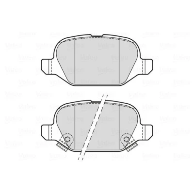 Bilde av VALEO 302338 Bremseklosser framaksel inkl. slitasjevarselkontakt med sikringsskruesett, antihyle blikk VOLKSWAGEN: Passat B8 Variant, Tiguan II